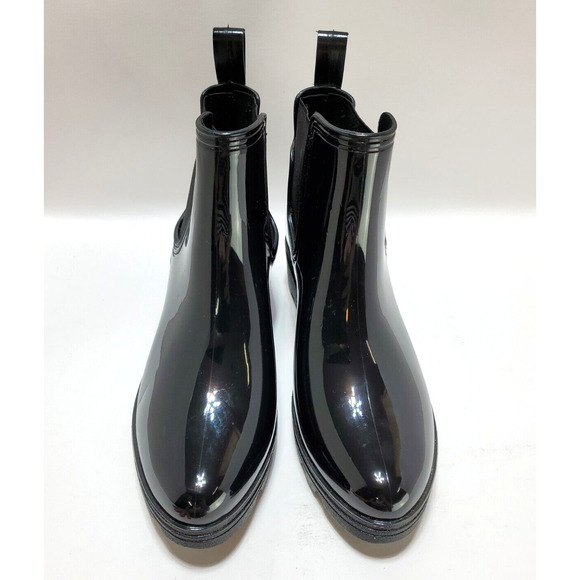 Capelli New York Boots Womens 10 Ankle Shiny Jelly Rain Winter Fall Shoes - Picture 13 of 13
